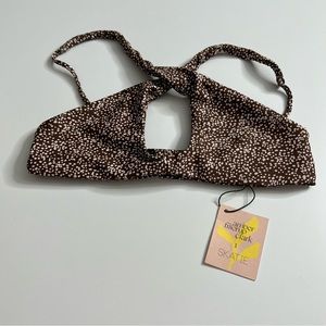 NWT SKATIE X Amber Fillerup Clark Jasmine Bikini Top Sundance Small
